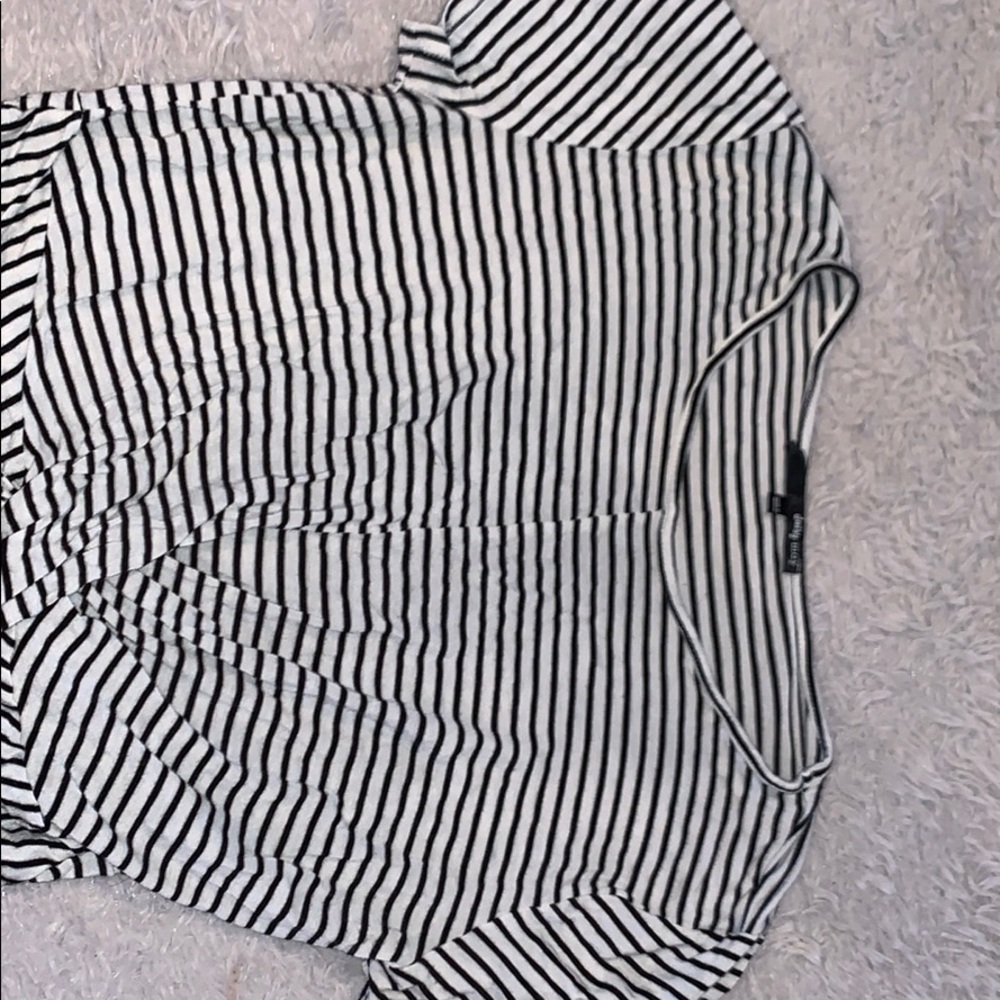 Black and white striped shirt